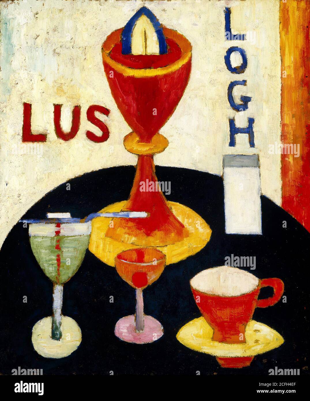 Marsden Hartley, Handsome Drinks, 1916, huile sur tableau de composition, Brooklyn Museum, New York, États-Unis Banque D'Images