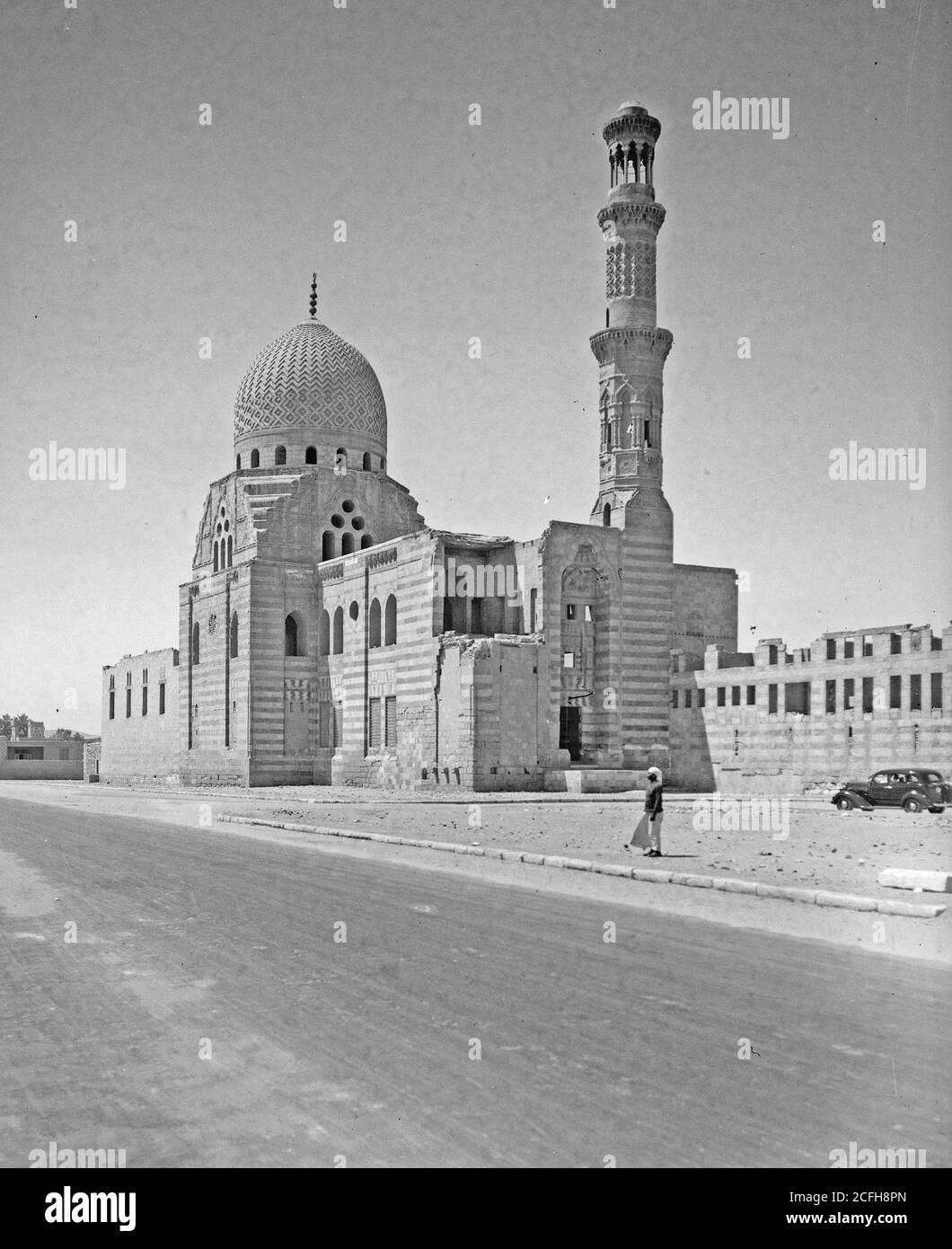 Légende originale: Egypte. Le Caire. Tombeau-mosquée du Sultan el-Ashraf - lieu : Égypte--le Caire ca. 1934-1939 Banque D'Images