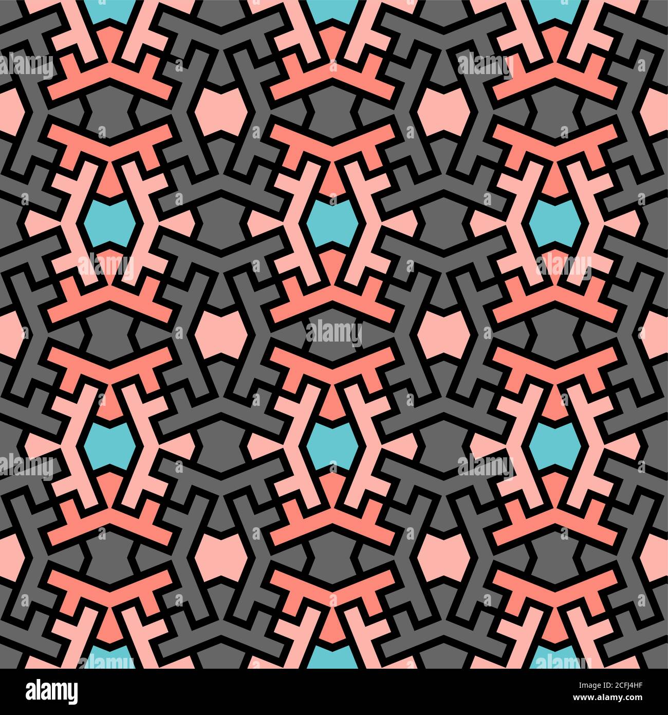 Motif vectoriel de mélange de couleurs iranien. Texture à répétition géométrique sans couture pour la conception de tissus, de tissus et de textiles Illustration de Vecteur