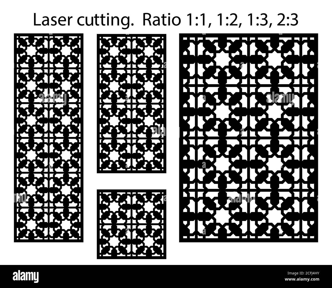 Découpe au laser. Panneau vectoriel décoratif Arabesque. Modèle pour cloison intérieure en style arabe. Conception de découpe au laser Illustration de Vecteur Découpe au laser. Panneau vectoriel décoratif Arabesque. Modèle pour cloison intérieure en style arabe. Conception de découpe au laser Illustration de Vecteur