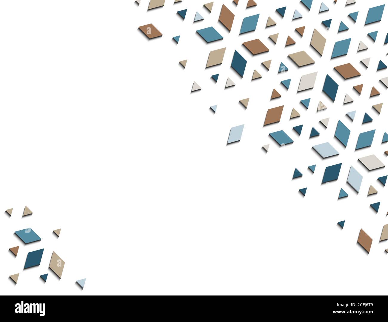 Arabe 3d isométrique couleur géométrique mosaïque motif vectoriel pour l'arrière-plan, la carte, la bannière. Design géométrique et créatif. Illustration de Vecteur