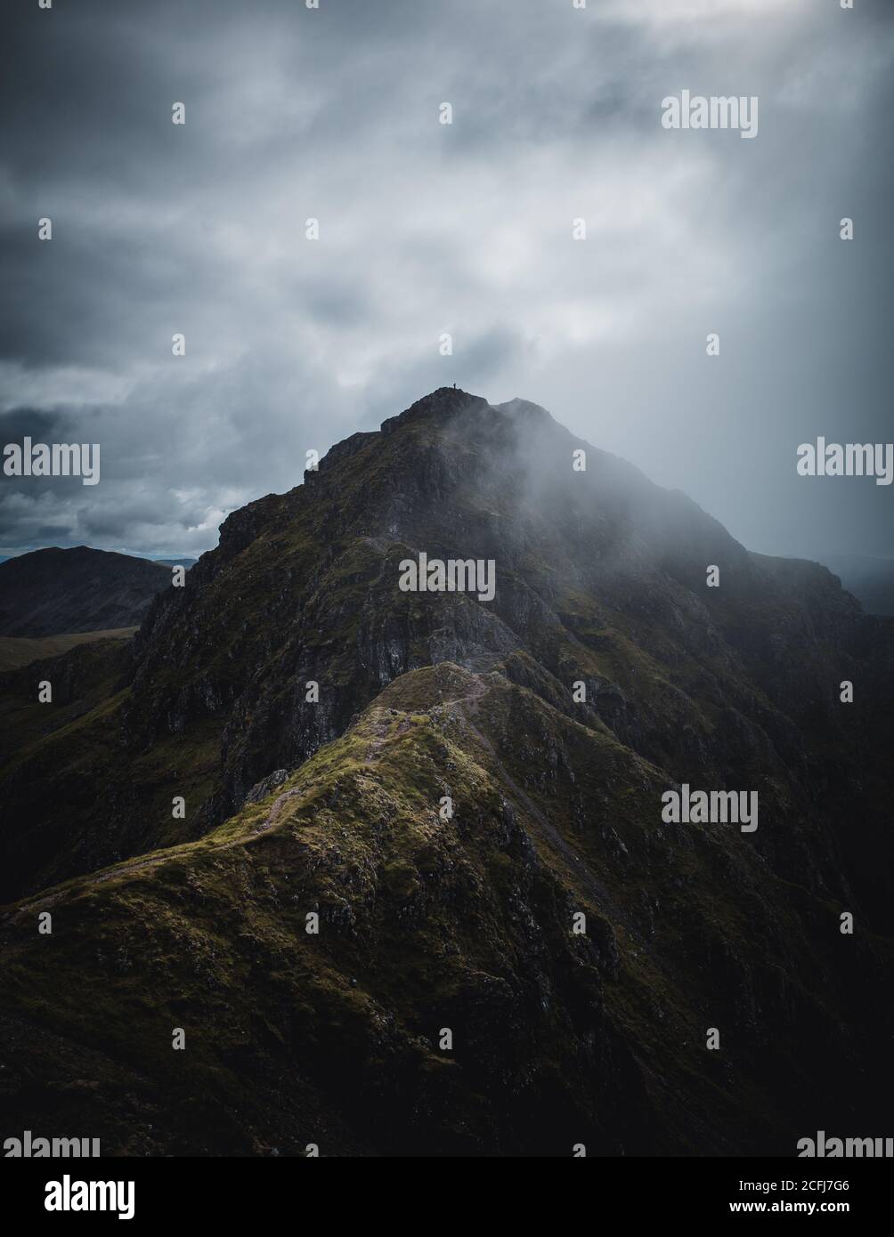 Aonach Eagach Ridge, Glencoe, Scottish Highlands Banque D'Images