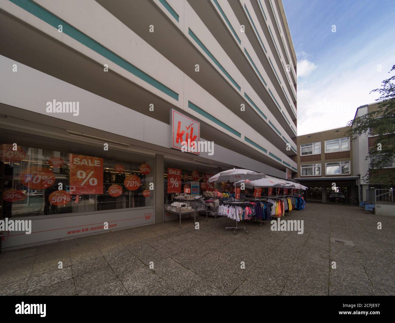 Magasin Kik front en Allemagne, Hanovre, Allemagne, 31.8.2020 KIK est une marque célèbre de chemises et d'accessoires bon marché pour les hommes et les femmes Banque D'Images