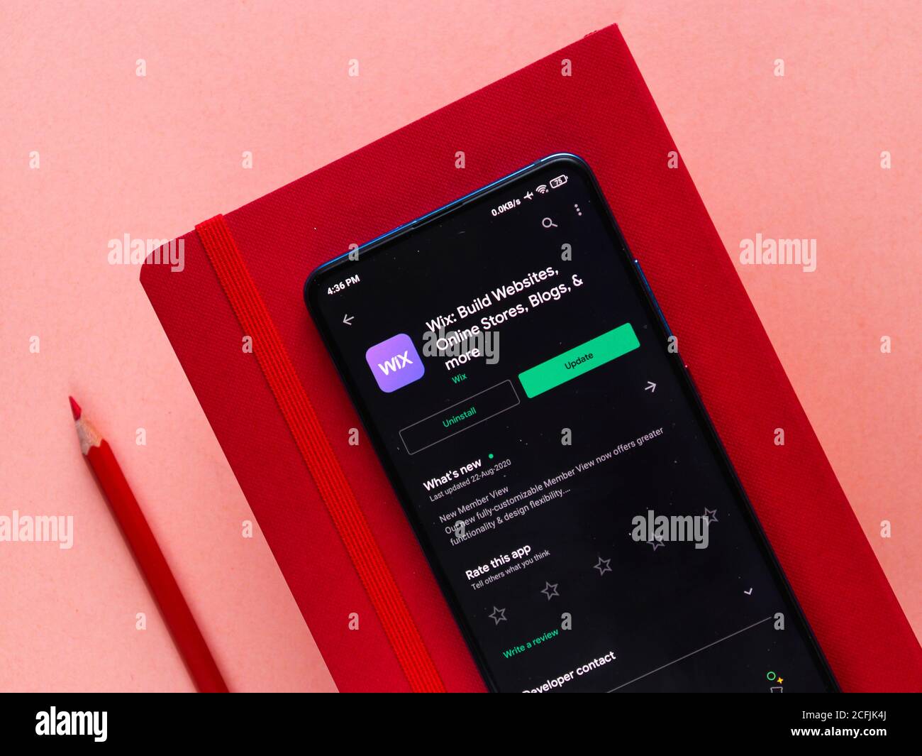 Assam, inde - 6 septembre 2020 : logo Wix sur l'écran du téléphone. Banque D'Images Assam, inde - 6 septembre 2020 : logo Wix sur l'écran du téléphone. Banque D'Images