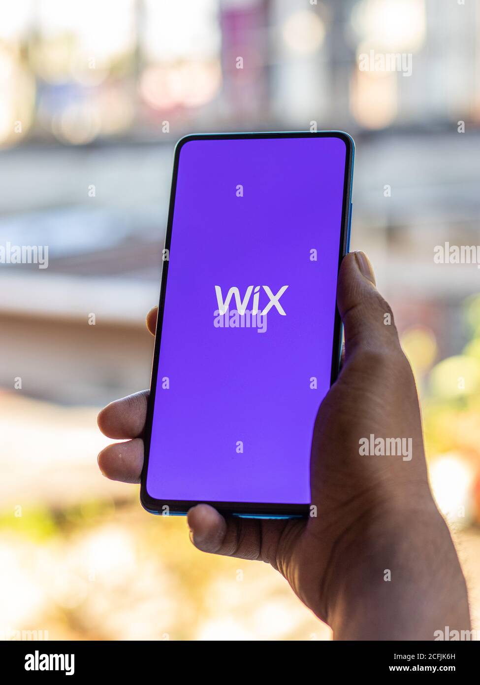 Assam, inde - 6 septembre 2020 : logo Wix sur l'écran du téléphone. Banque D'Images Assam, inde - 6 septembre 2020 : logo Wix sur l'écran du téléphone. Banque D'Images