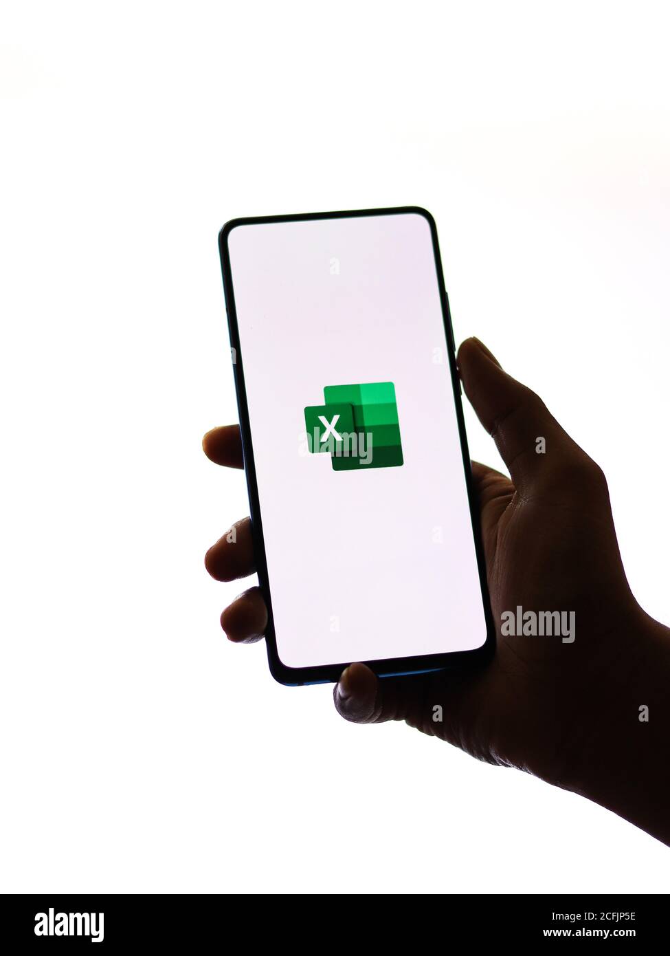 Assam, inde - 6 septembre 2020 : logo Microsoft Excel sur image de stock d'écran de téléphone. Banque D'Images