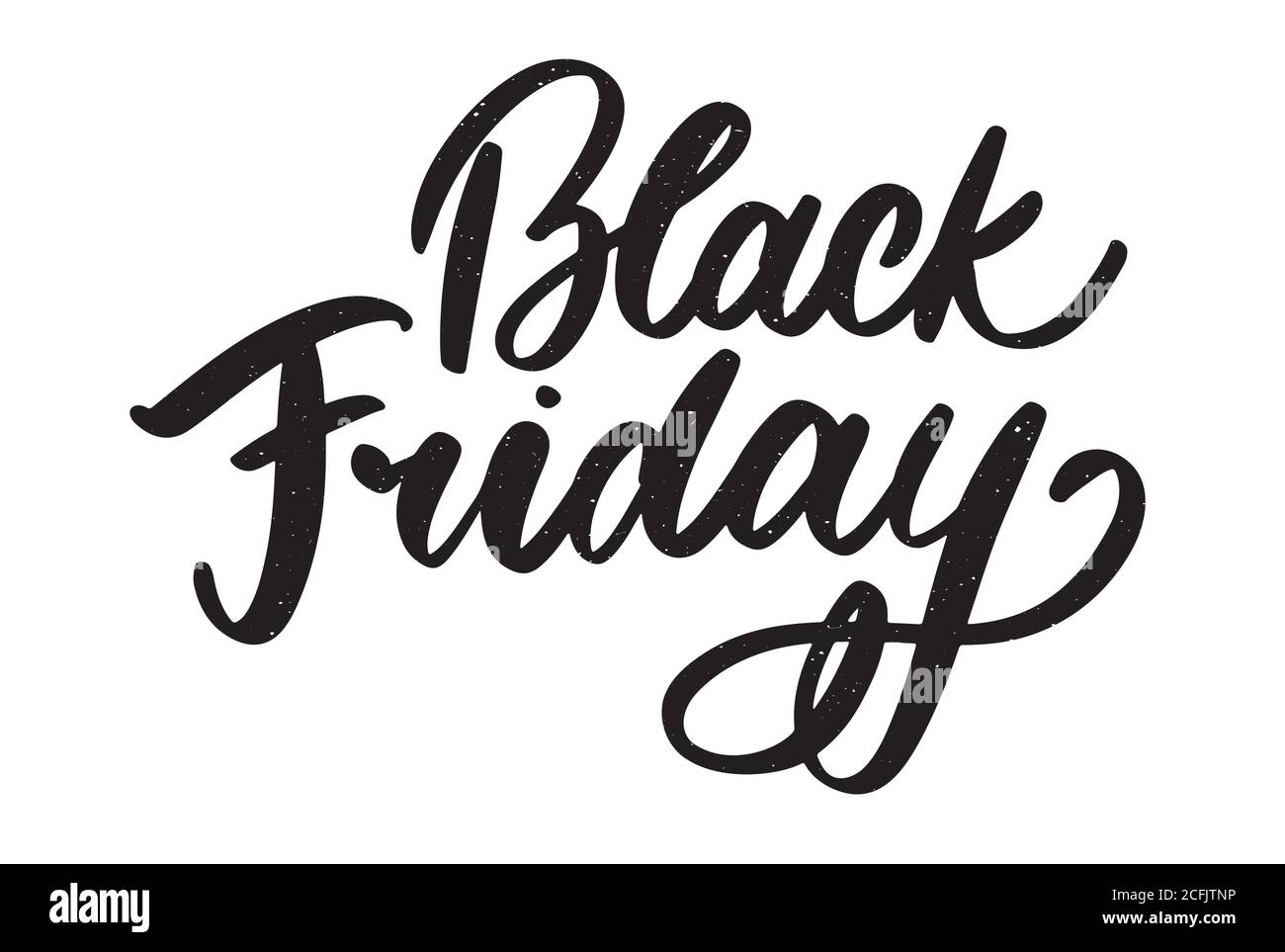 Black Friday Calligraphique Publicité modèle vectoriel de conception d'affiche. Solde total rabais bannière rétro style vintage. Illustration de Vecteur