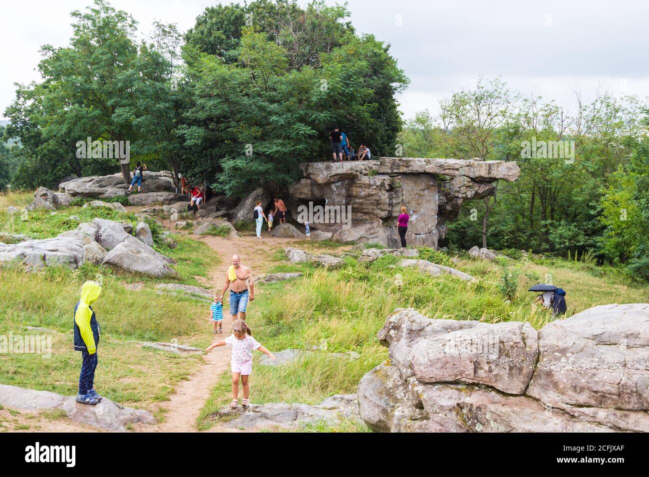 La mer des rochers (Kotenger), Szentbekkalla, Kali-medence, Balaton-Felvidek, Hongrie Banque D'Images