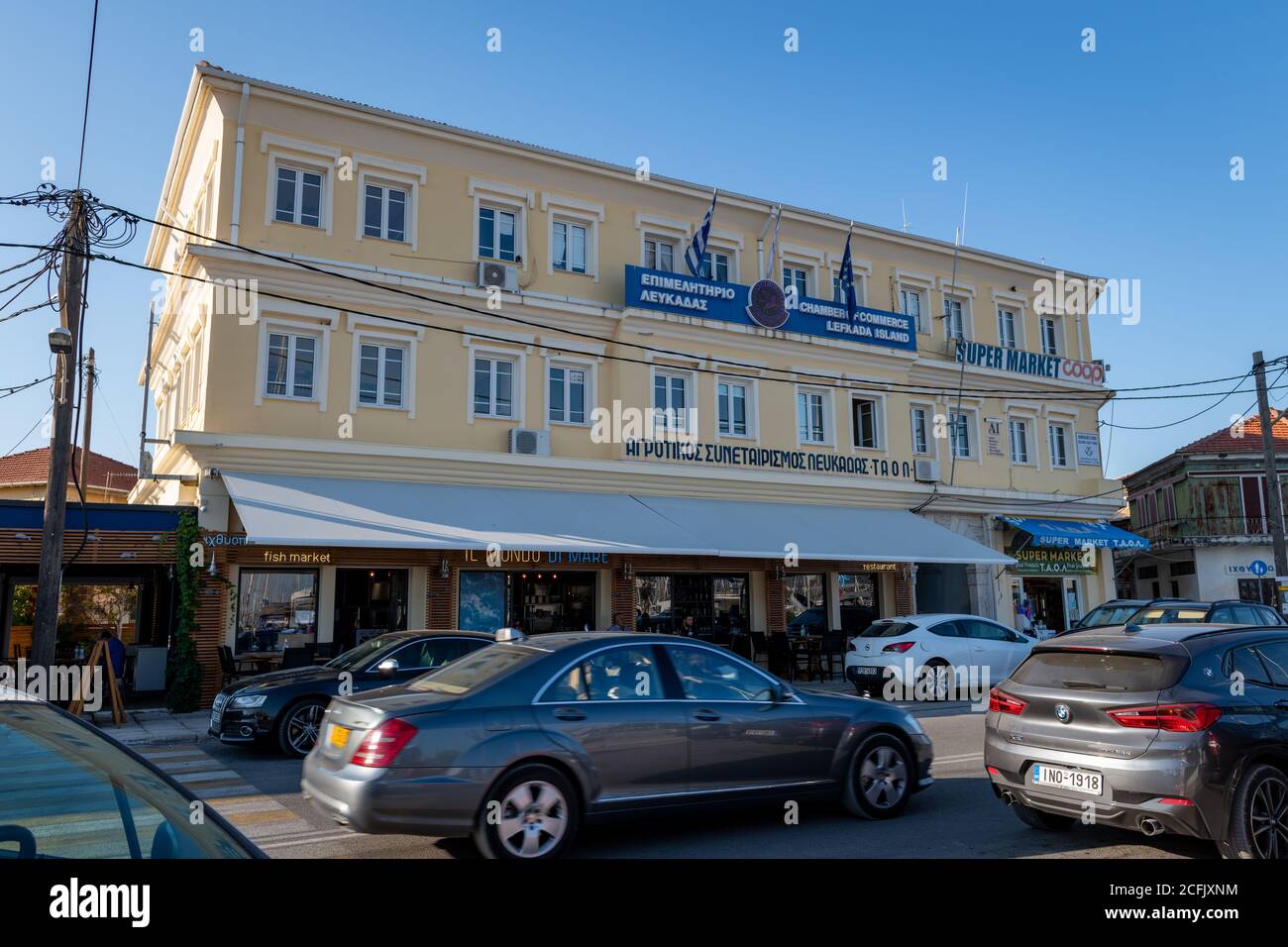 Le bâtiment des chambres de commerce dans la capitale de l'île. Banque D'Images