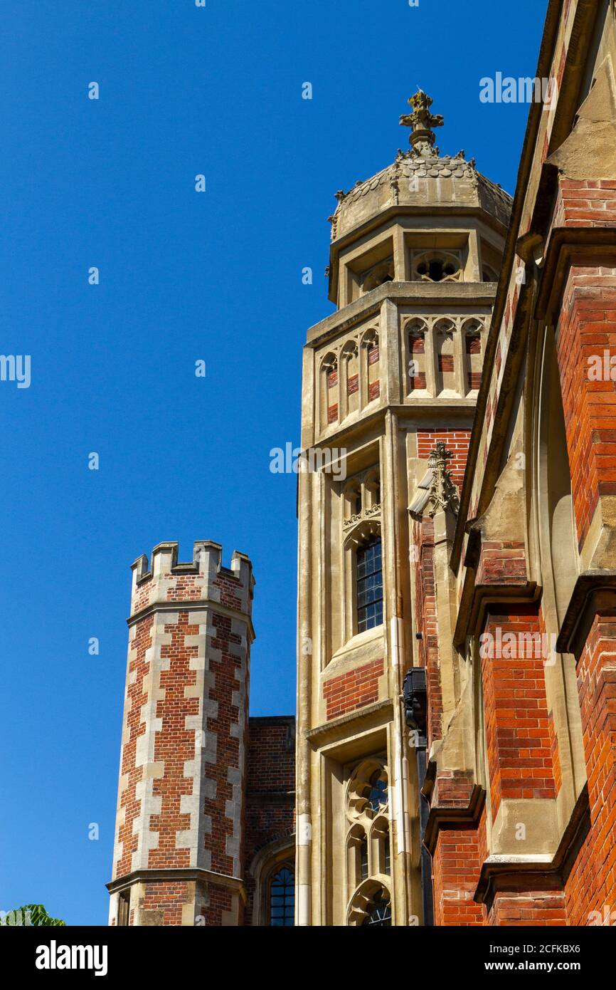 The Old Divinity School, St John's College sur St Johns Street, Cambridge, Cambridgeshire, Royaume-Uni. Banque D'Images