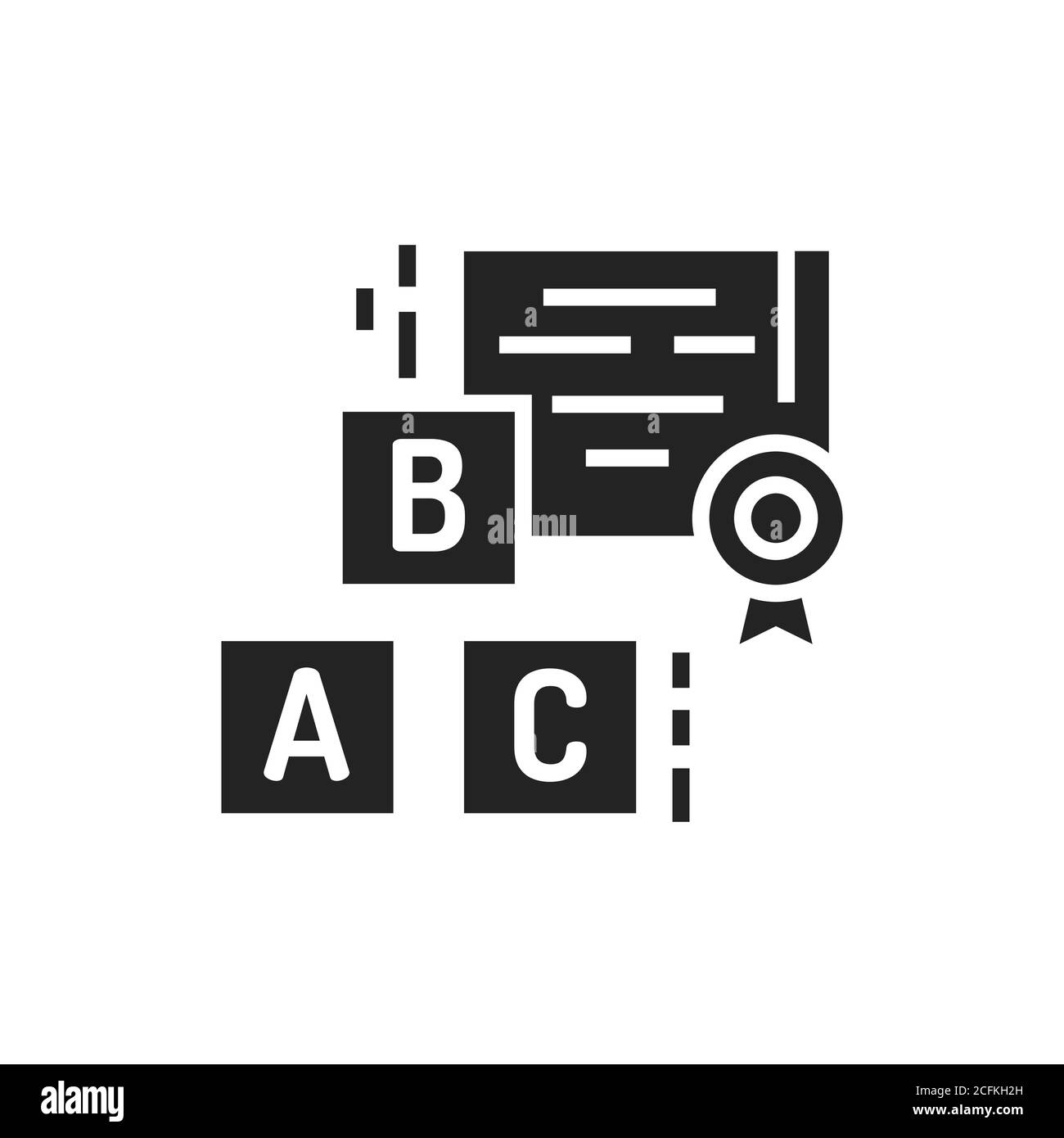 Icône de glyphe noir enseignant aux enfants. Programme d'école ou de maternelle, éducation des enfants. Pictogramme pour page Web, application mobile. Élément de conception UI UX GUI. Illustration de Vecteur