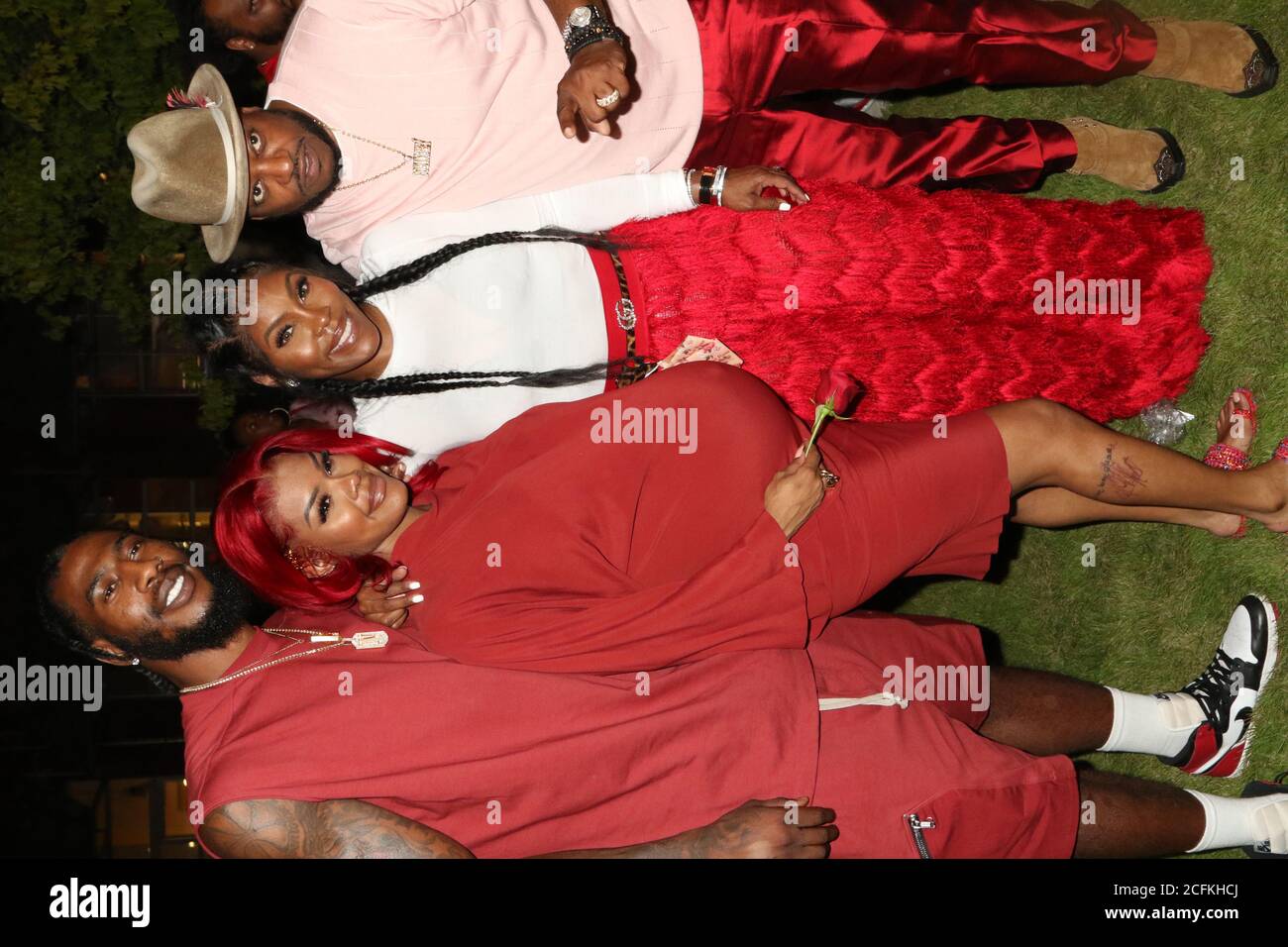 Atlanta, Géorgie. 6 septembre 2020. Iman & Teyana Shumpert, Nikki Taylor &  BoE Money assistent à la douche bébé Teyana & Iman dans la cour du  Gathering Spot à Atlanta, en Géorgie.