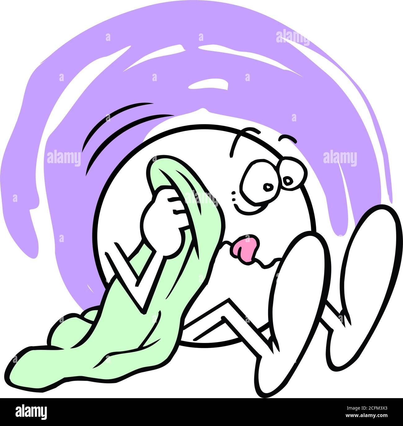 Moodies Security Blanket désespéré Banque D'Images