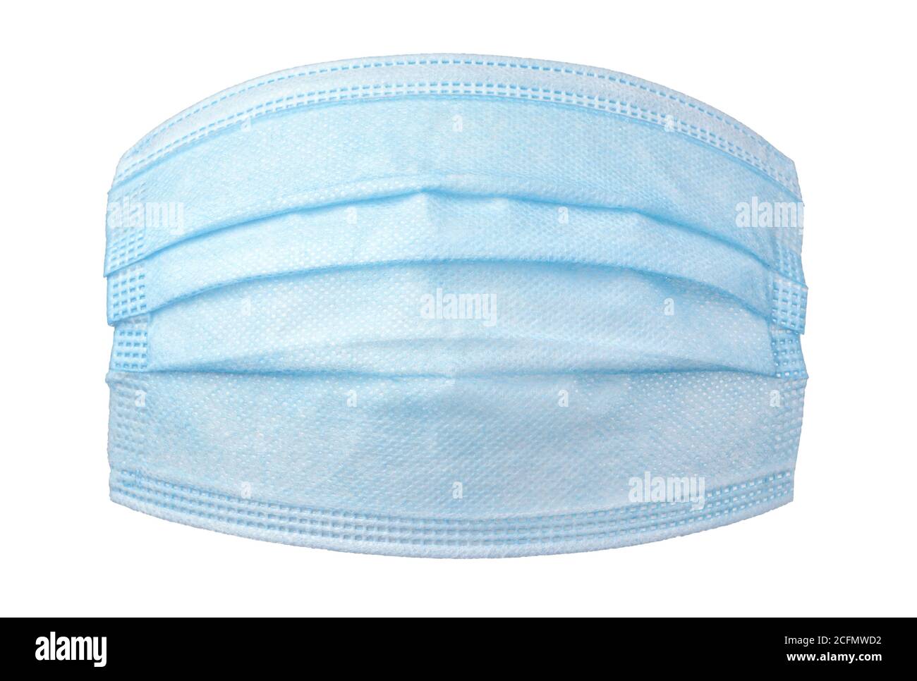 Équipement de protection individuelle, EPI, masque médical isolé sur blanc. Banque D'Images