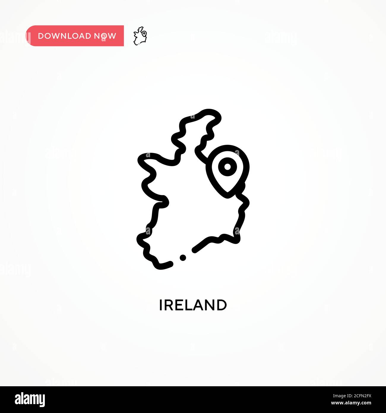 Icône vecteur Irlande. Illustration moderne et simple à vecteur plat pour site Web ou application mobile Illustration de Vecteur