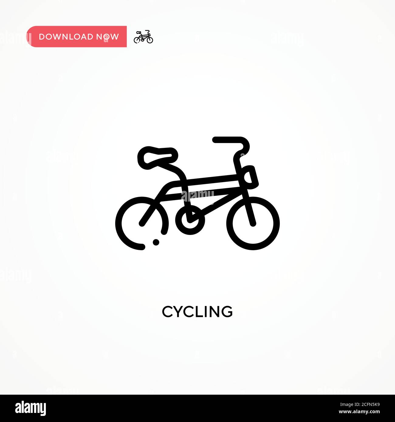 Icône de vecteur de cyclisme. Illustration moderne et simple à vecteur plat pour site Web ou application mobile Illustration de Vecteur