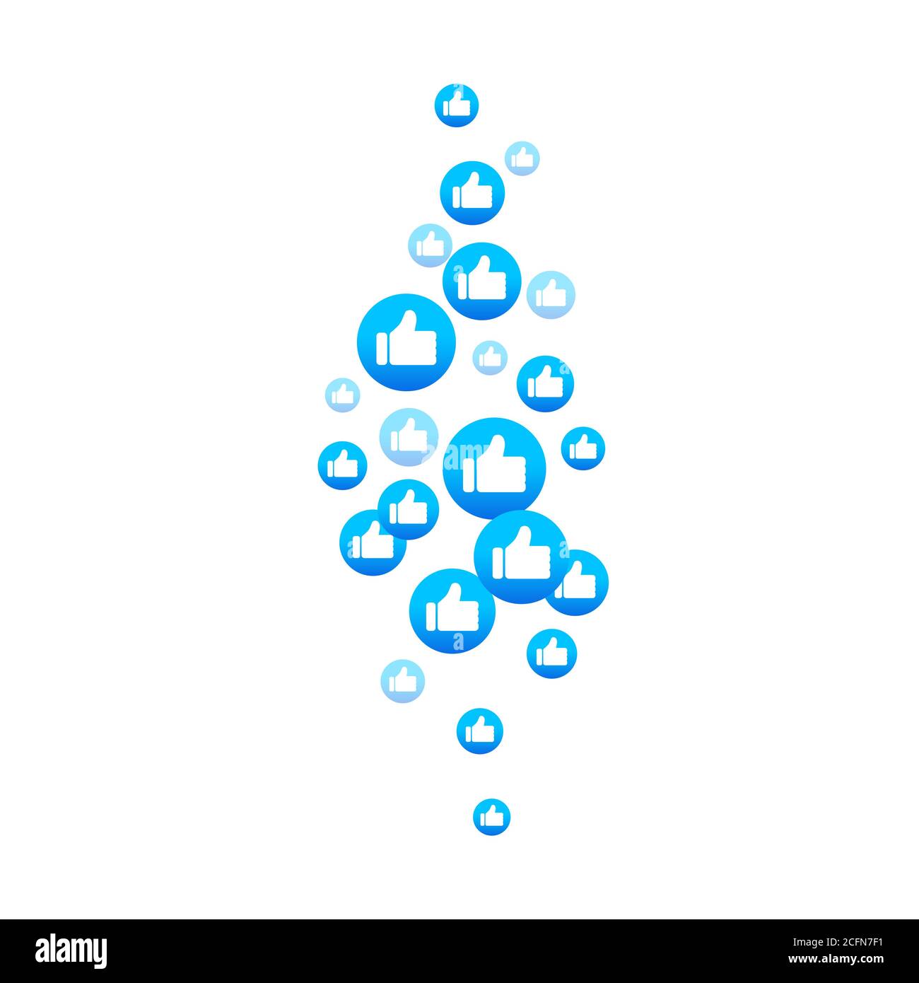 Icône J'aime voler. Pour la vidéo en direct. Médias sociaux. Vecteur sur fond blanc isolé. SPE 10 Illustration de Vecteur