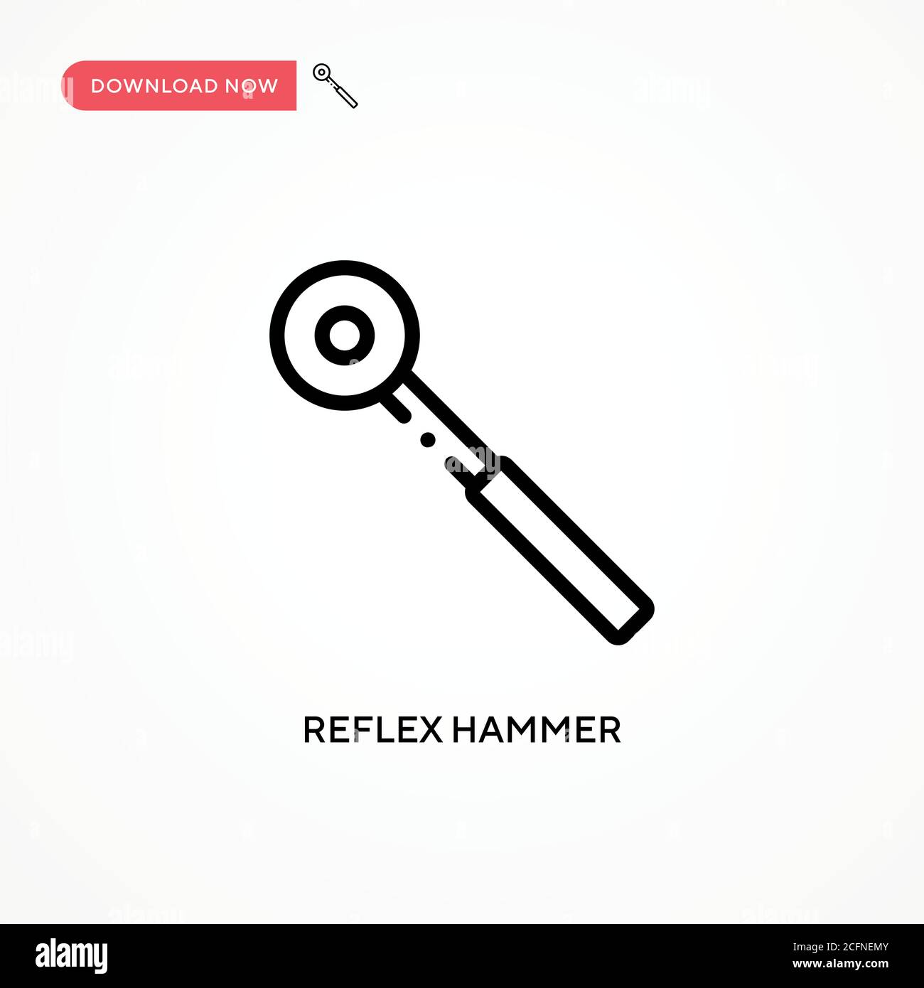 Icône vecteur marteau réflexe. Illustration moderne et simple à vecteur plat pour site Web ou application mobile Illustration de Vecteur
