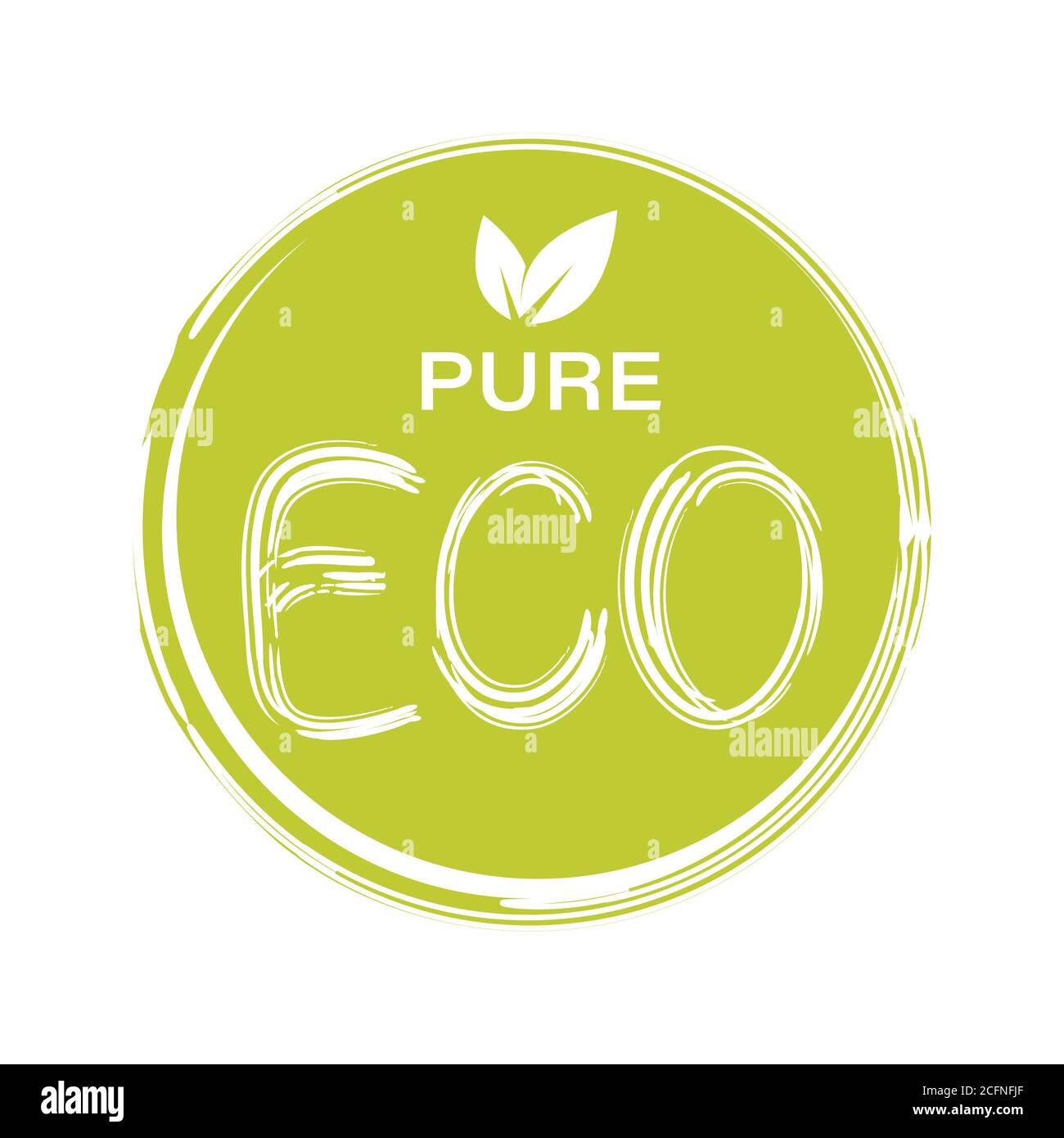 Emblème, enseigne pour les emballages, les produits naturels et les magasins d'aliments santé. Vegan, crus, aliments sains badges, étiquettes pour café, restaurants, emballages de produits Banque D'Images