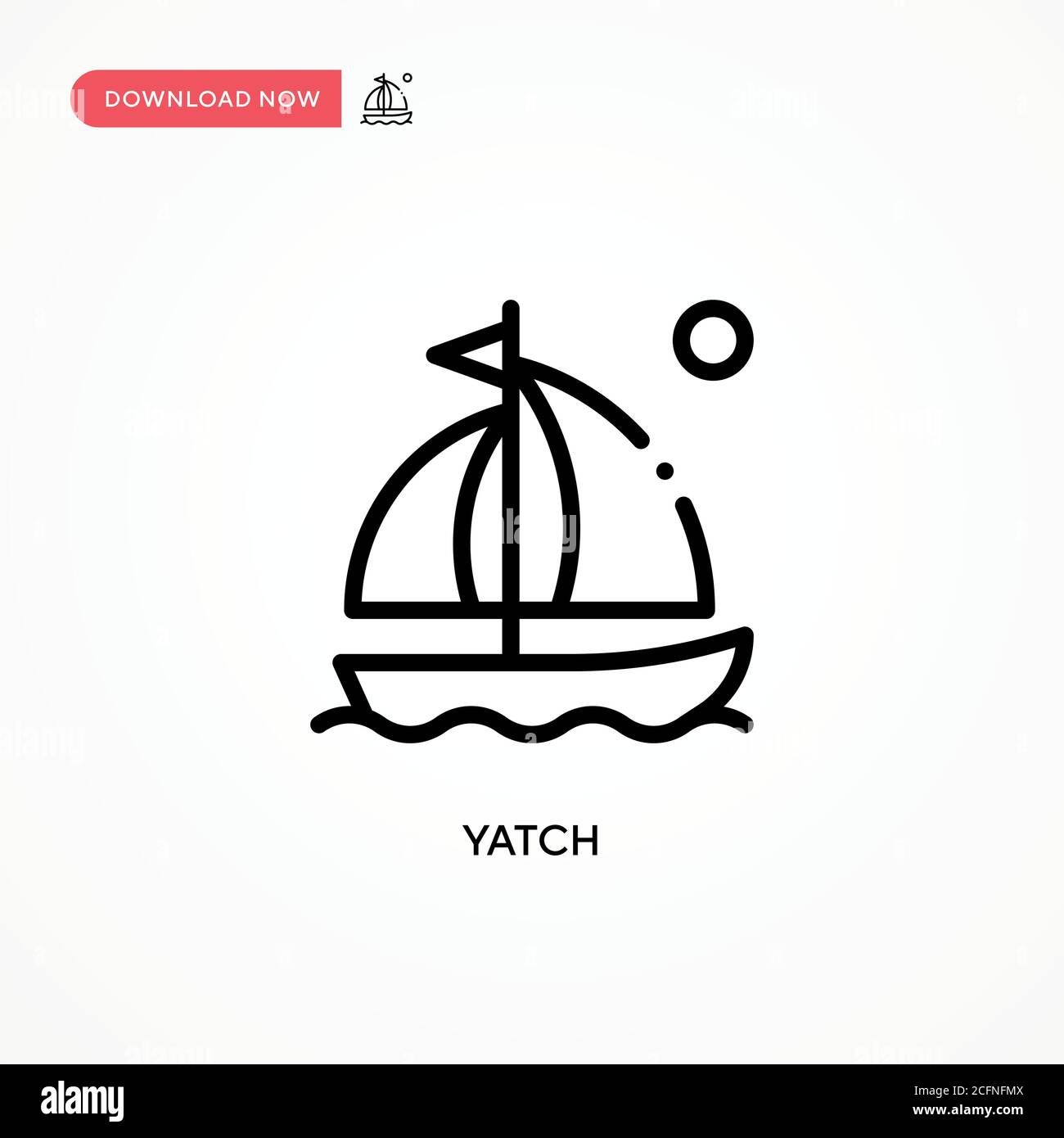 Icône de vecteur Yatch. Illustration moderne et simple à vecteur plat pour site Web ou application mobile Illustration de Vecteur