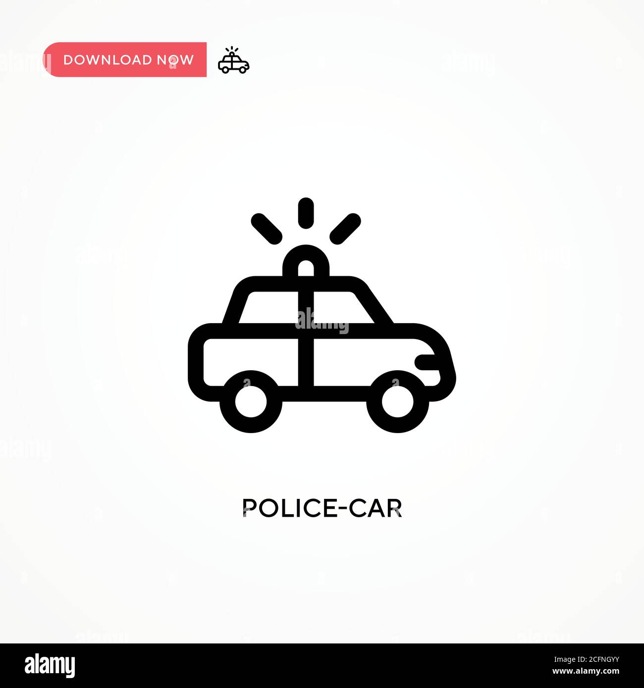 Icône vecteur véhicule de police. Illustration moderne et simple à vecteur plat pour site Web ou application mobile Illustration de Vecteur