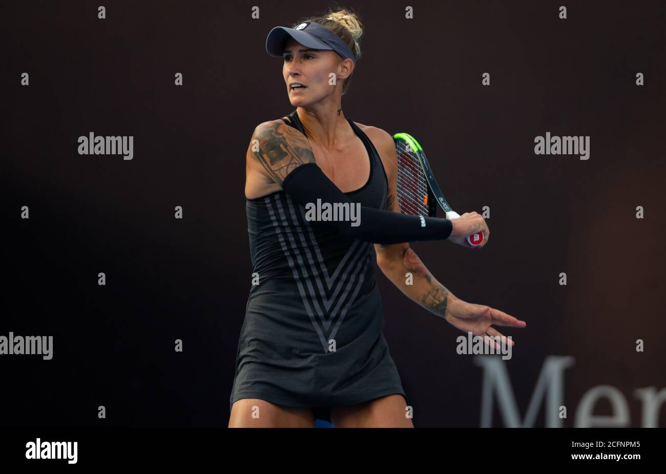 Polona Hercog de Slovénie en action lors de son deuxième tour de match Au tournoi de tennis obligatoire China Open Premier 2019 Banque D'Images