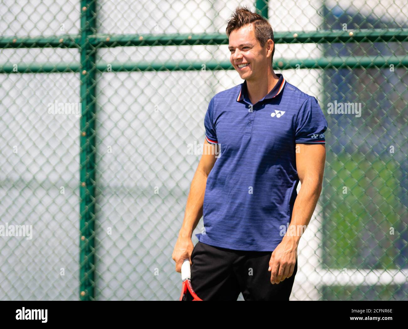 Sascha Bajin pendant la pratique au 2019 Dongfeng Motor Wuhan Tournoi de  tennis ouvert Premier 5 Photo Stock - Alamy