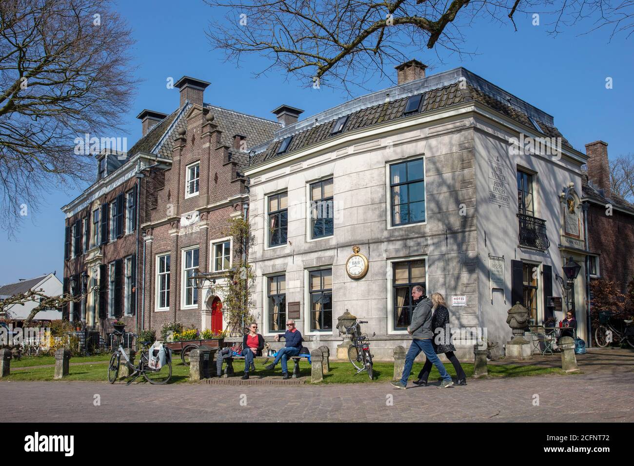Pays-Bas, Oud-Zuilen, Bed & Breakfast, B&B, logement SWAENENVECHT, SWAENEN-VECHT, près du château Slot Zuylen. Banque D'Images