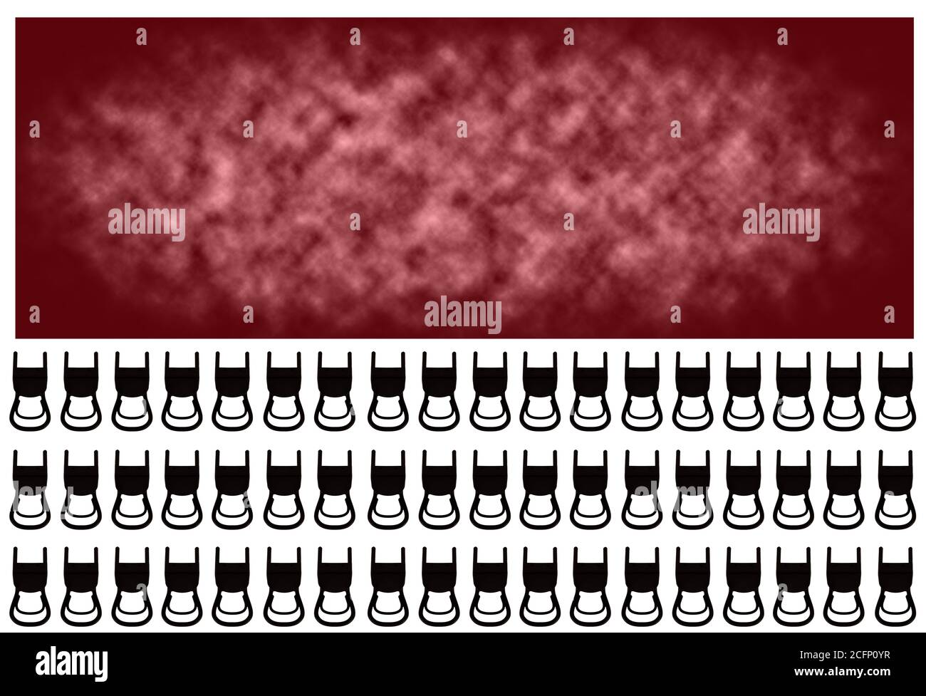 Vue d'un public avec un espace pour les marques, les publicités, les événements Banque D'Images Vue d'un public avec un espace pour les marques, les publicités, les événements Banque D'Images