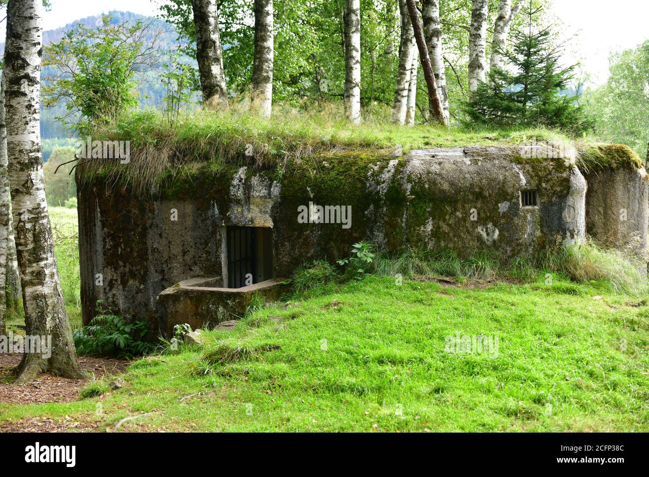 Vieux bunker de la guerre froide près de la ville de Stozec en tchèque République Banque D'Images