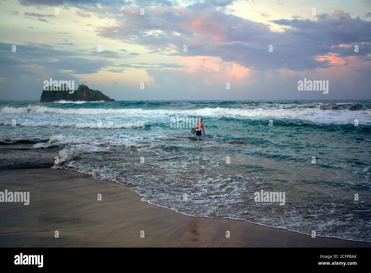 ©Jarmila ☼ ☼ ☼ Pura Vida, Costa Rica rêve sable et plaisir et surf à Puerto Viejo © Jarmila Banque D'Images