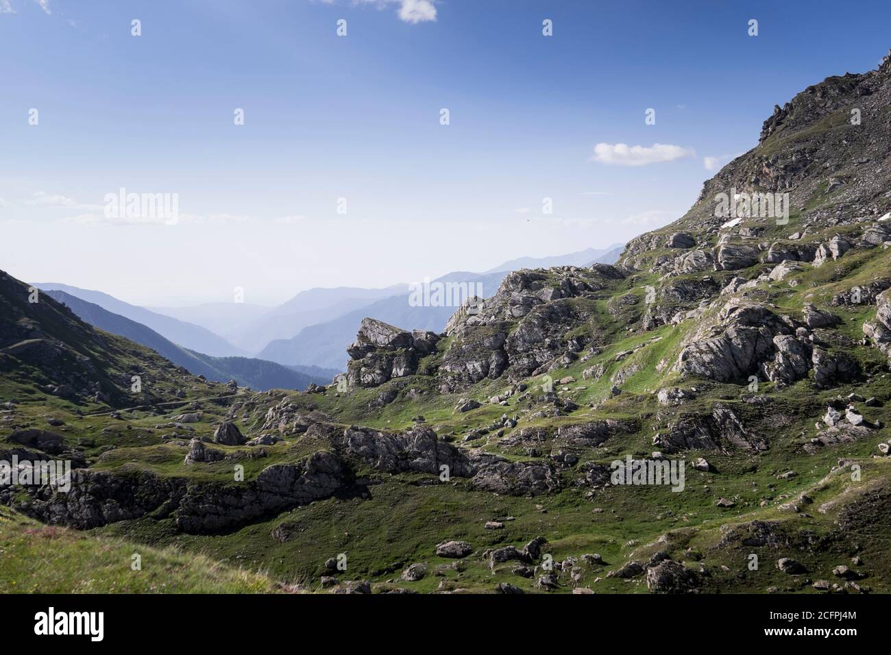 La beauté des montagnes italiennes, du Piémont et des Alpes Banque D'Images