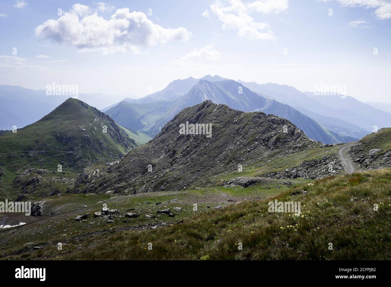 La beauté des montagnes italiennes, du Piémont et des Alpes Banque D'Images