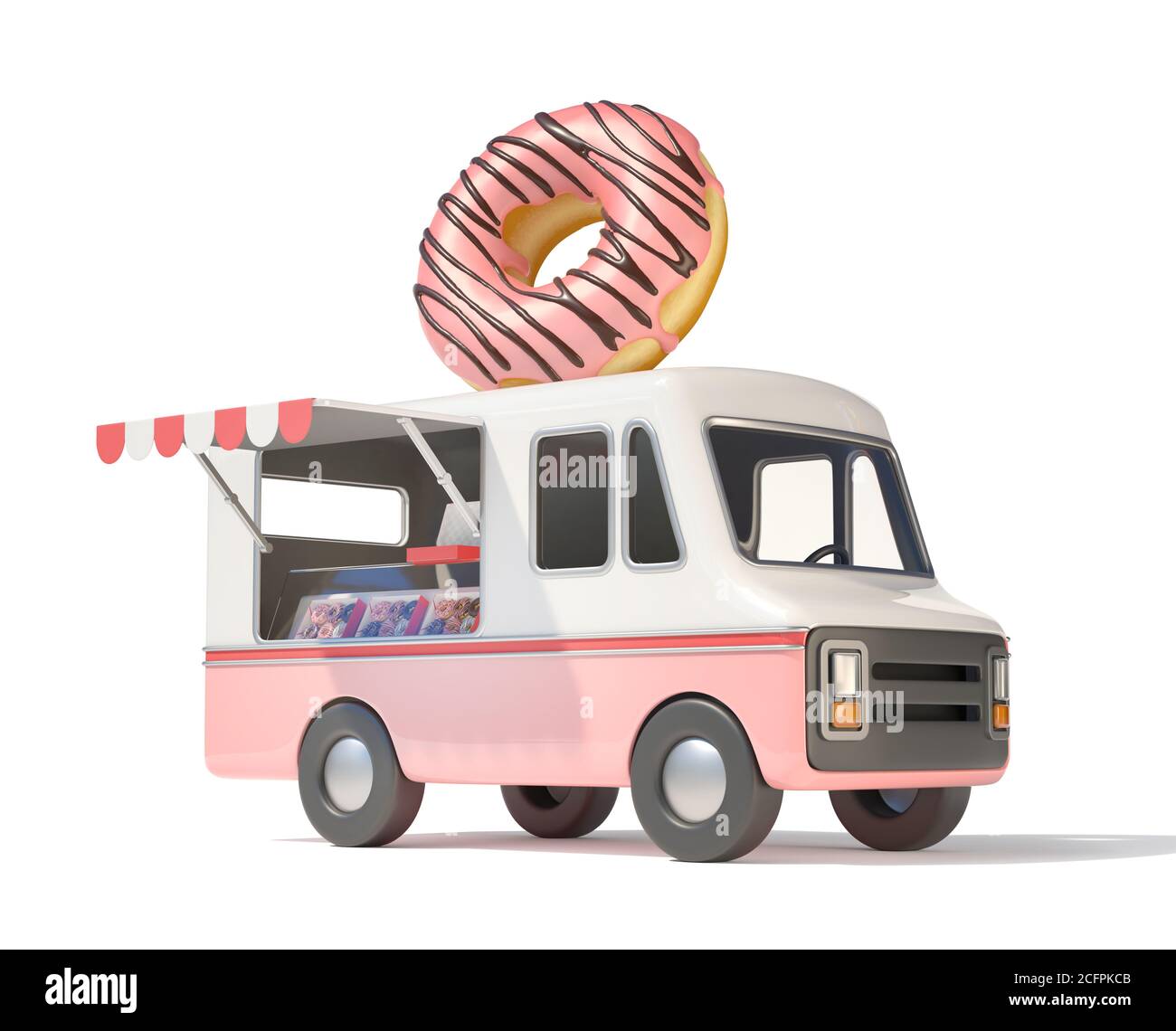 Wagon alimentaire mobile Banque d'images détourées - Alamy