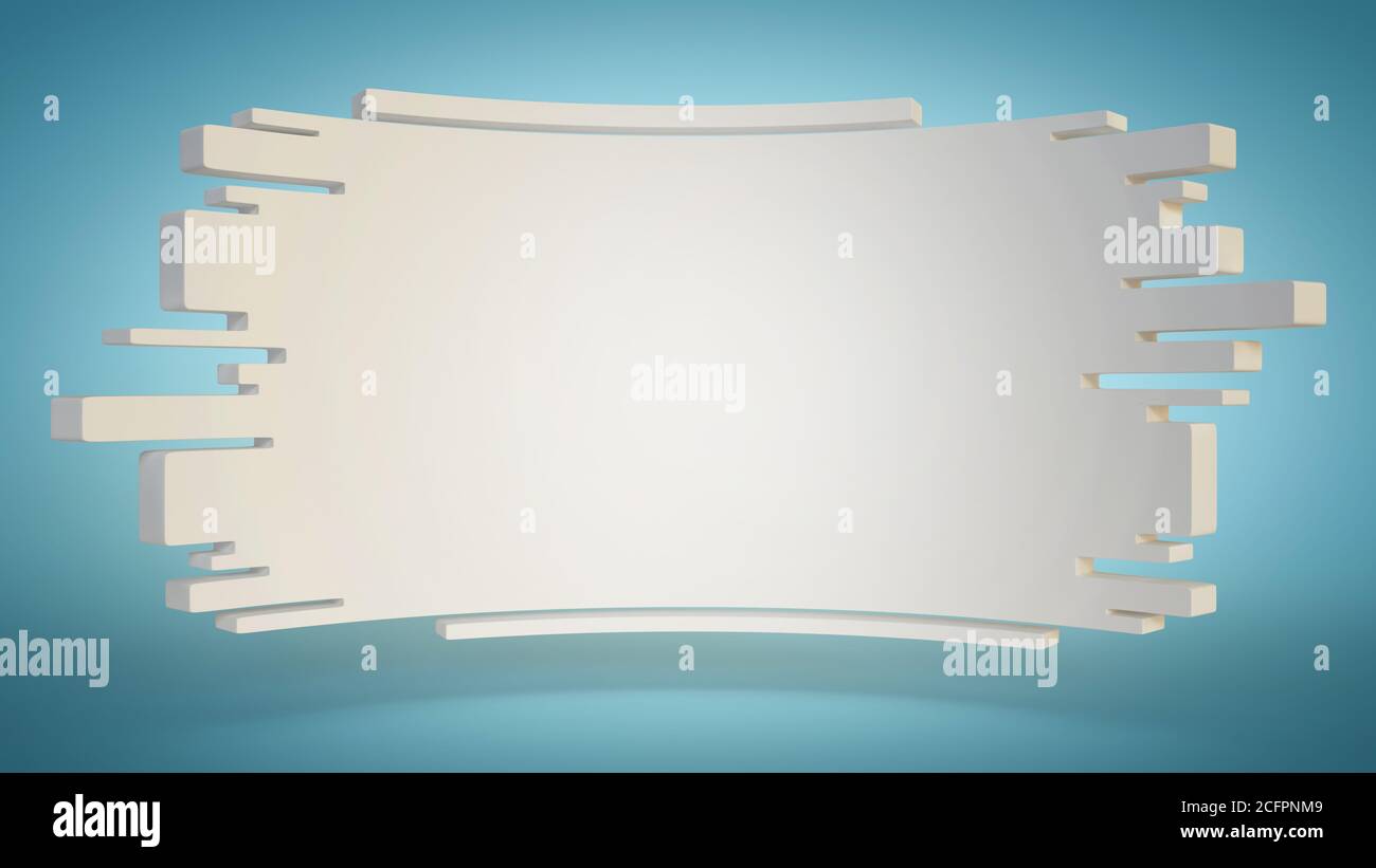 Panneau d'affichage géométrique abstrait, modèle d'arrière-plan 3d, rendu 3d Banque D'Images
