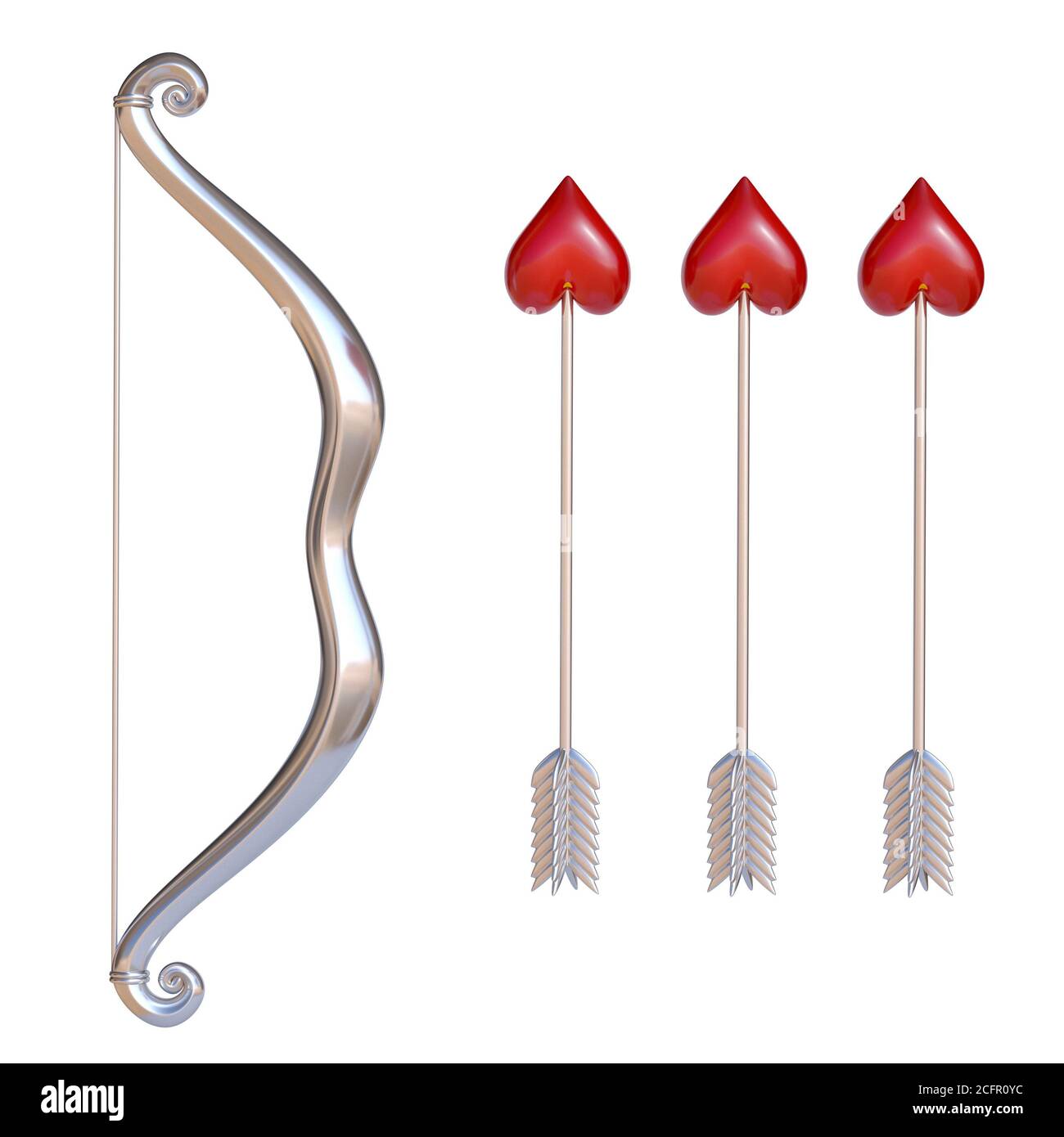 PRETYZOOM Arc Et Flèche Cupidon En Forme De Cœur – Costume Cosplay Saint-Valentin – Accessoire Léger En Mousse Et Plastique – 39 Cm