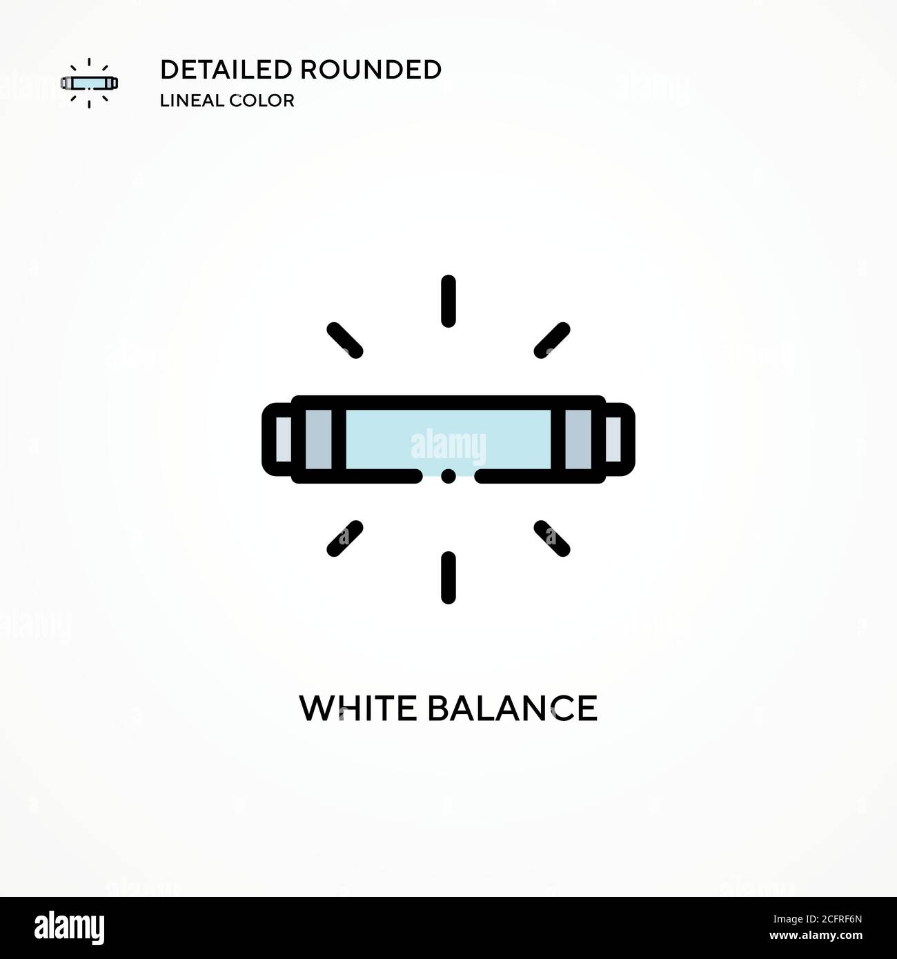 Icône de vecteur de balance des blancs. Concepts modernes d'illustration vectorielle. Facile à modifier et à personnaliser. Illustration de Vecteur