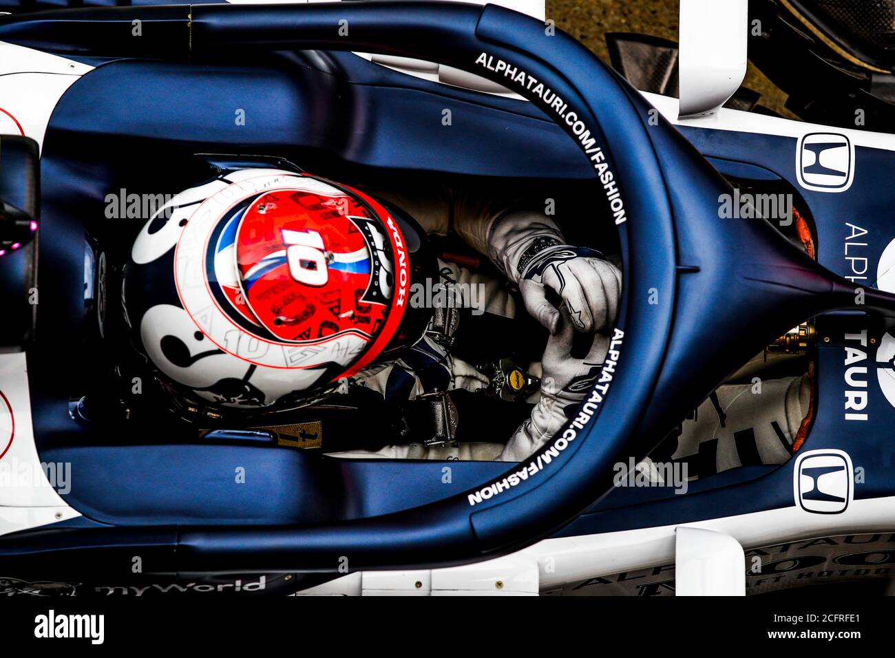 GASLY Pierre (fra), Scuderia AlphaTauri Honda AT01, cockpit d'action pendant le Grand Prix 2020 du 70e anniversaire de Formule 1 des Émirats, du 07 au 09 août 2020 sur le circuit Silverstone, à Silverstone, Royaume-Uni - photo Florent Gooden / DPPI crédit: LM/DPPI/DPPI/Florent Gooden/Alay Live News Banque D'Images