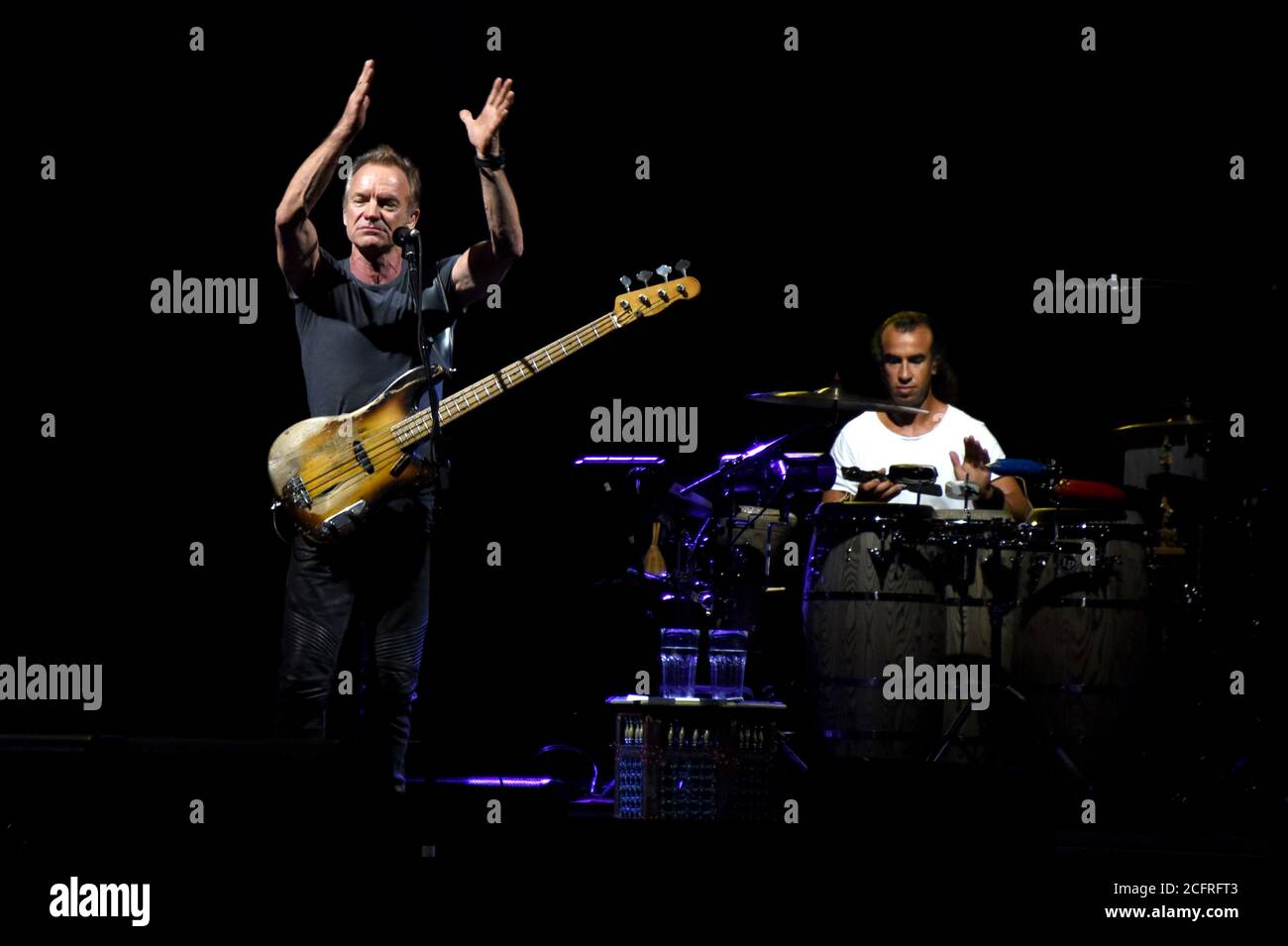 Milan Italie 29/07/2016 : concert live de Sting à l'Assago Summer Arena Banque D'Images