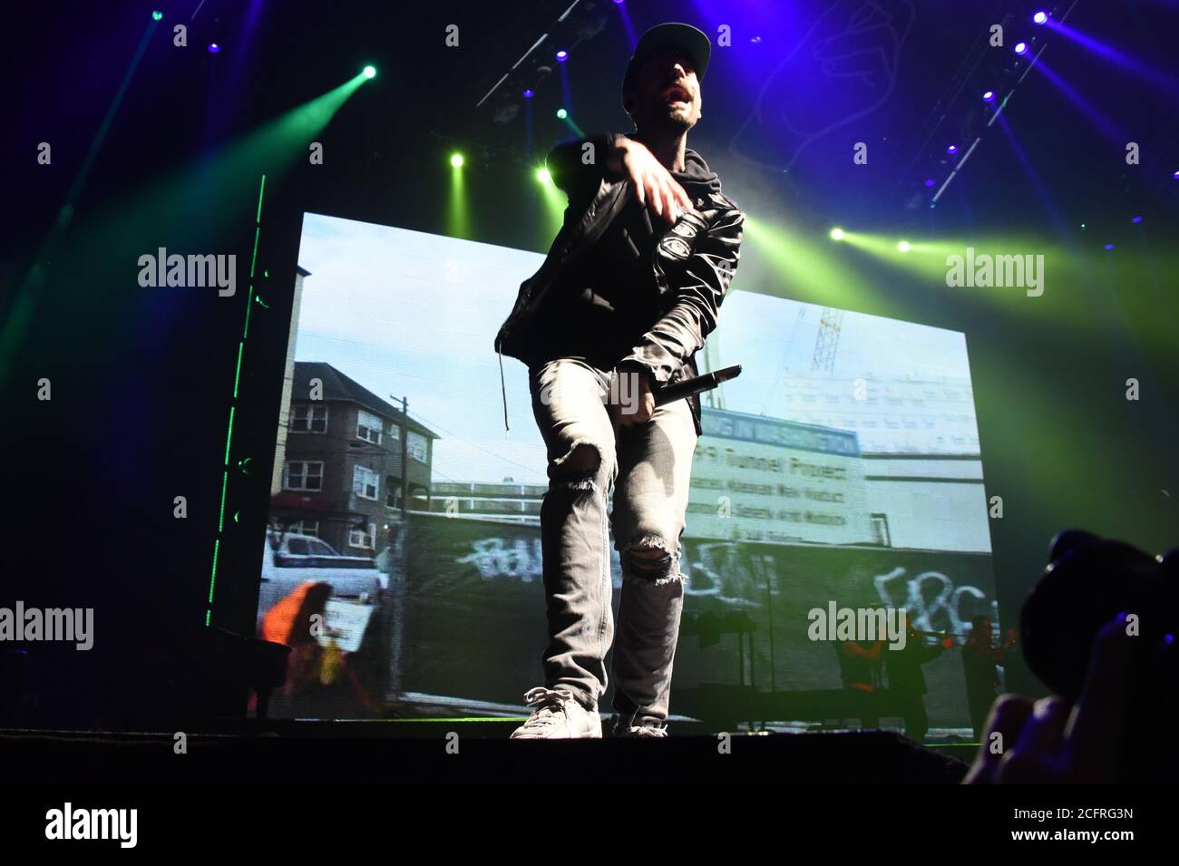 Milan Italie 04/04/2016 : concert live du Macklemore et de Ryan Lewis au Forum Assago Banque D'Images