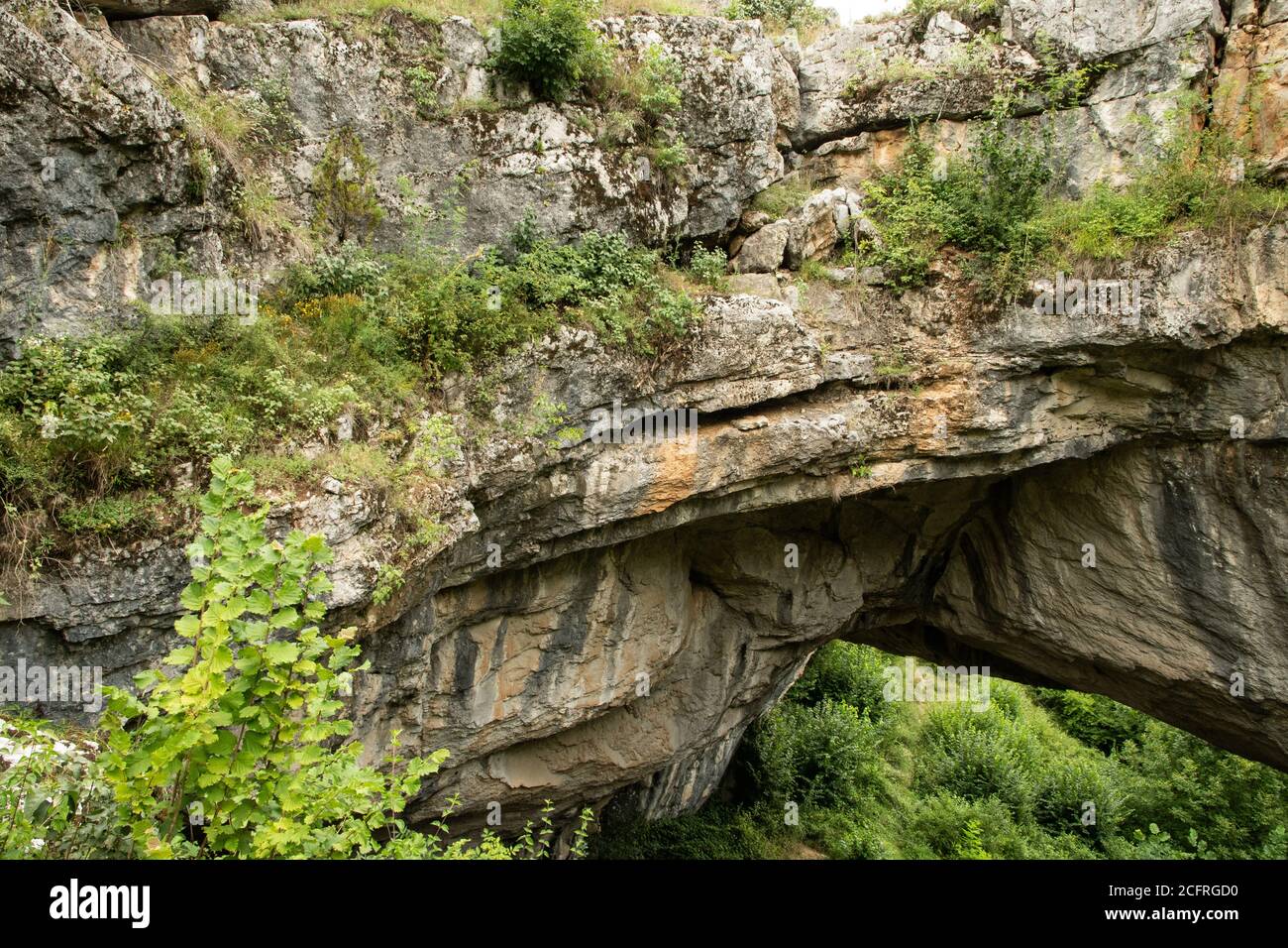 Photos étonnantes: Eglise de Nicodim, Grottes, le pont de Dieu Banque D'Images