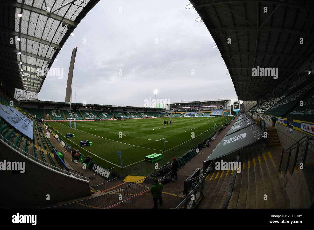 Vue générale de l'intérieur pendant le championnat anglais, Gallagher Premiership Rugby Union match entre Northampton Saints et Exeter Chiefs le septembre Banque D'Images