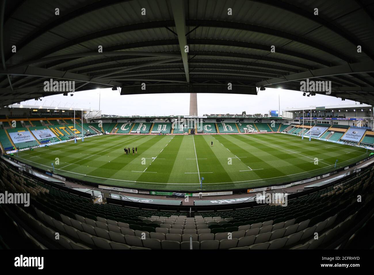 Vue générale de l'intérieur pendant le championnat anglais, Gallagher Premiership Rugby Union match entre Northampton Saints et Exeter Chiefs le septembre Banque D'Images