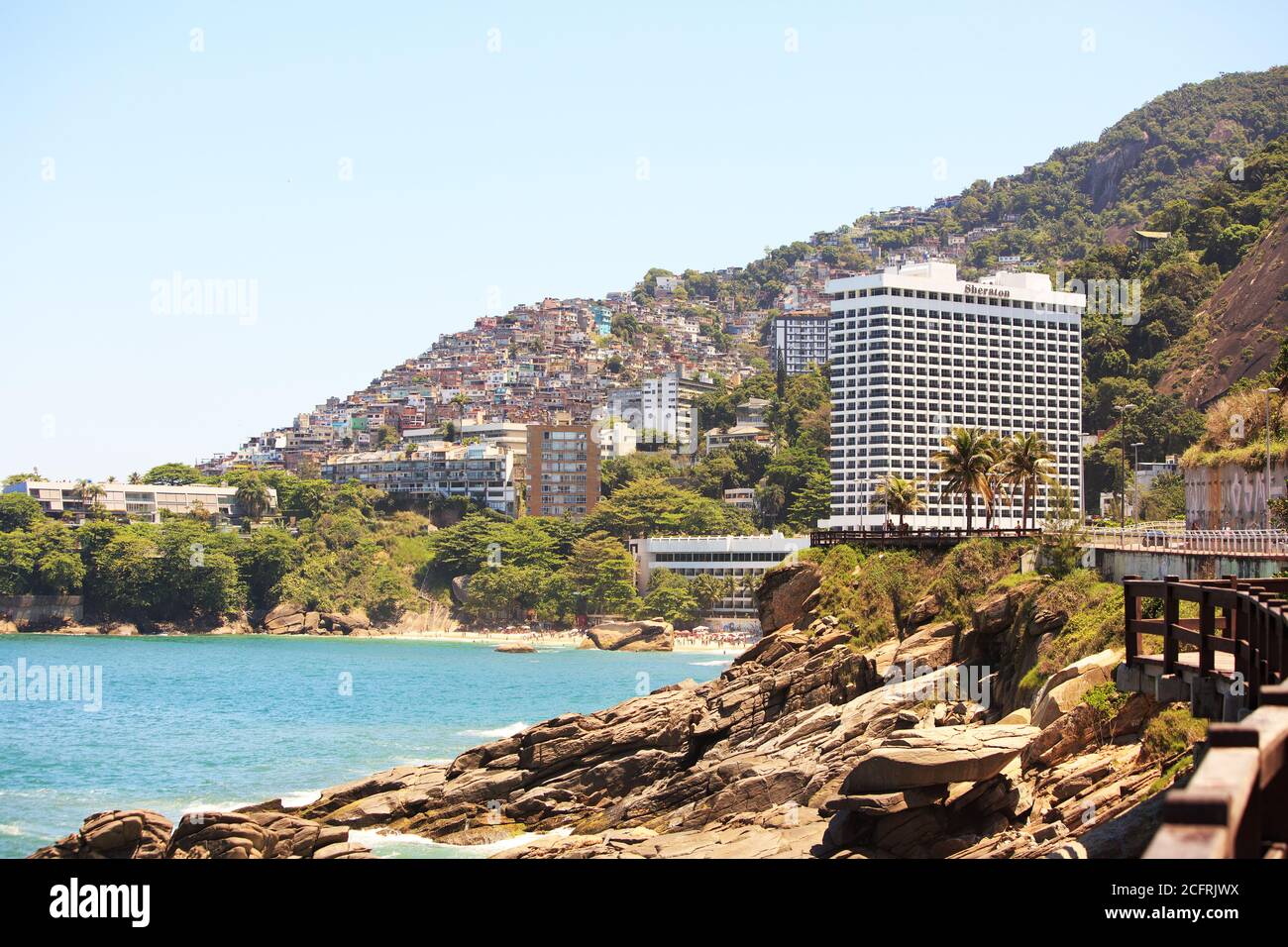 Hôtel Sheraton, Rio de Janeiro, Brésil 2019. Situé entre Barra da Tijuca et la célèbre plage d'Ipanema, le Sheraton Grand Rio Hotel & Resort est Banque D'Images