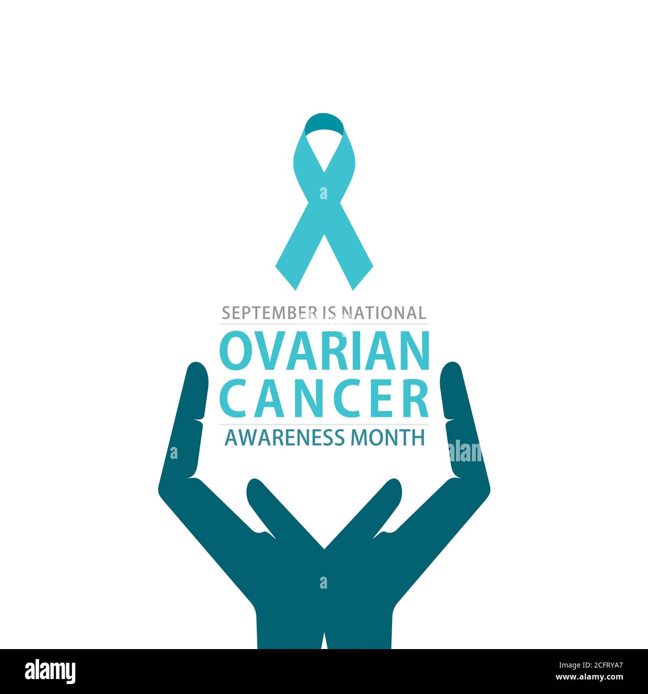 illustration vectorielle du mois de sensibilisation au cancer de l'ovaire conception d'affiche Illustration de Vecteur
