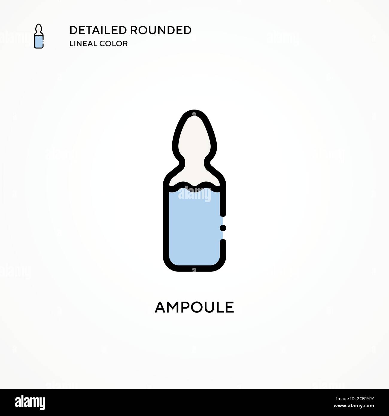 Icône de vecteur d'ampoule. Concepts modernes d'illustration vectorielle. Facile à modifier et à personnaliser. Illustration de Vecteur