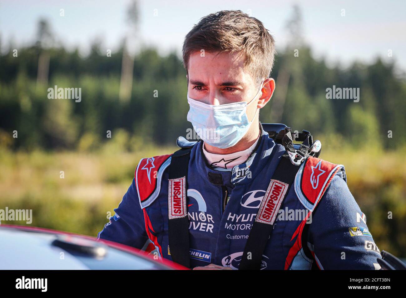 LOUBET Pierre-Louis (fra), HYUNDAI 2C, HYUNDAI i20 coupé WRC RC1 WRC, portrait lors du rallye Estonie 2020, 4e tour de la FIA W 2020 Banque D'Images