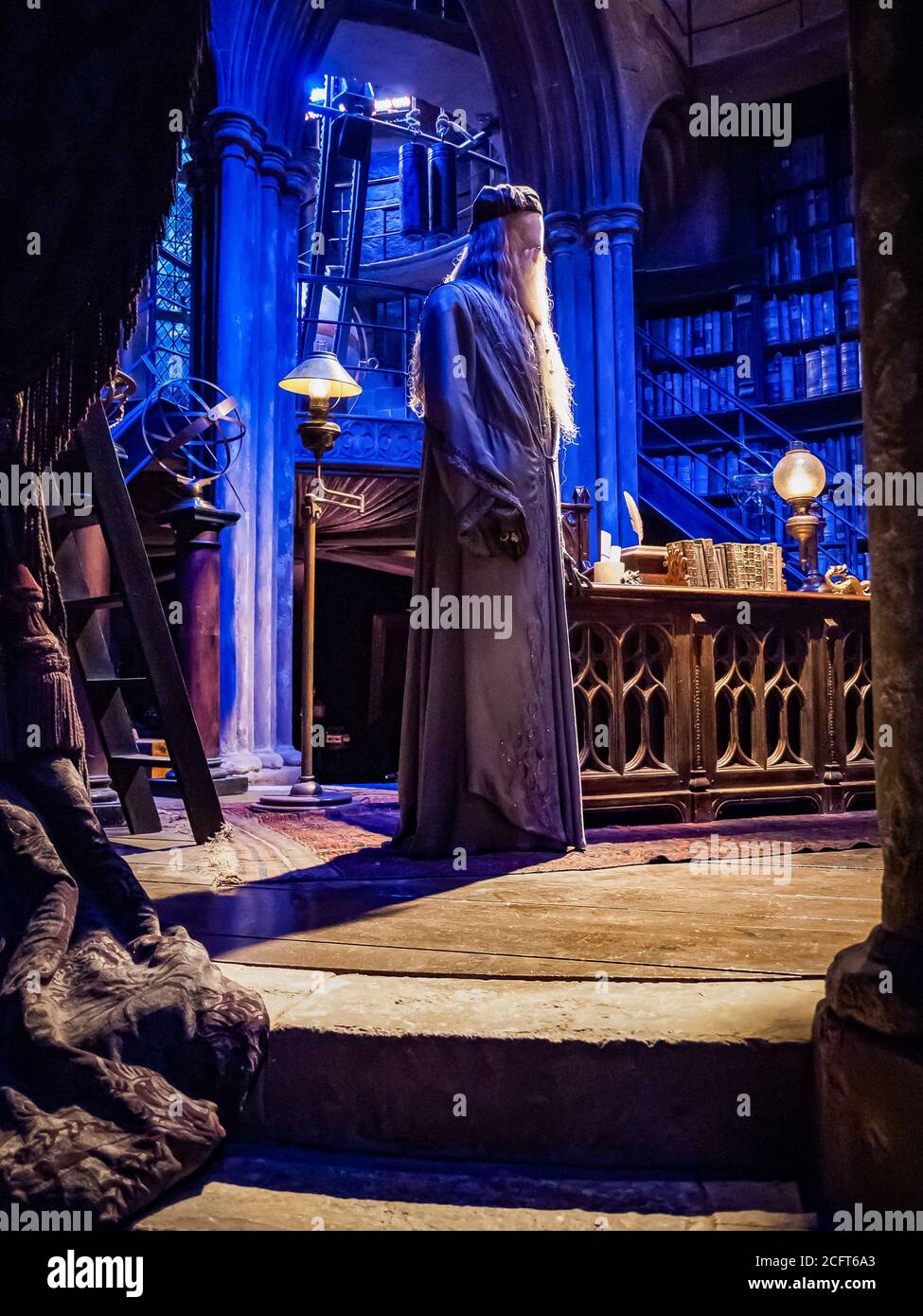 Dumbledore dans son bureau à la visite du studio Harry Potter Banque D'Images