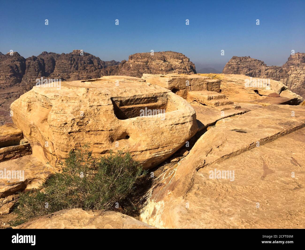 Petra--Haut lieu de sacrifice-3 Banque D'Images