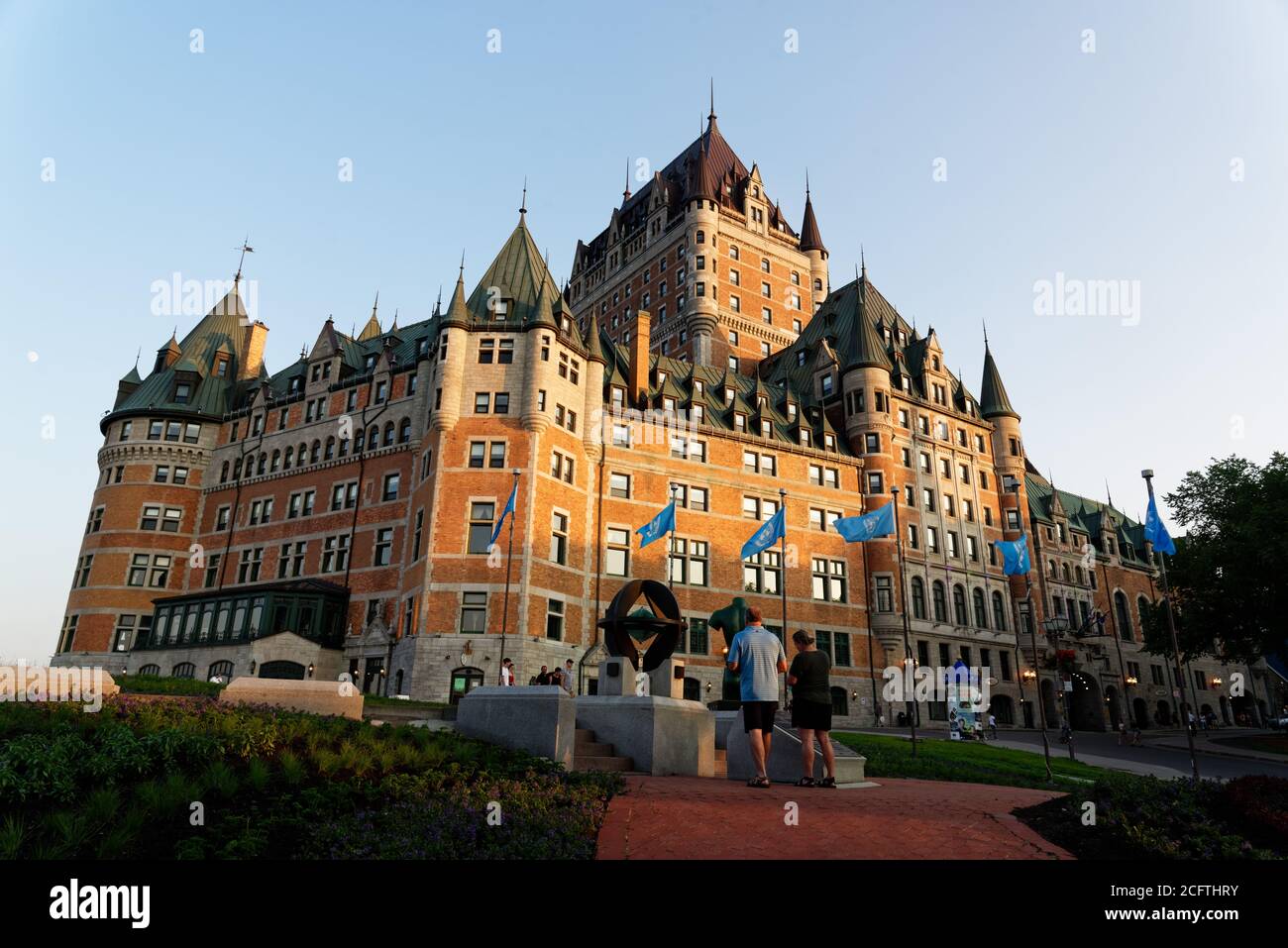 Le Château Frontenac à Québec, Canada Banque D'Images